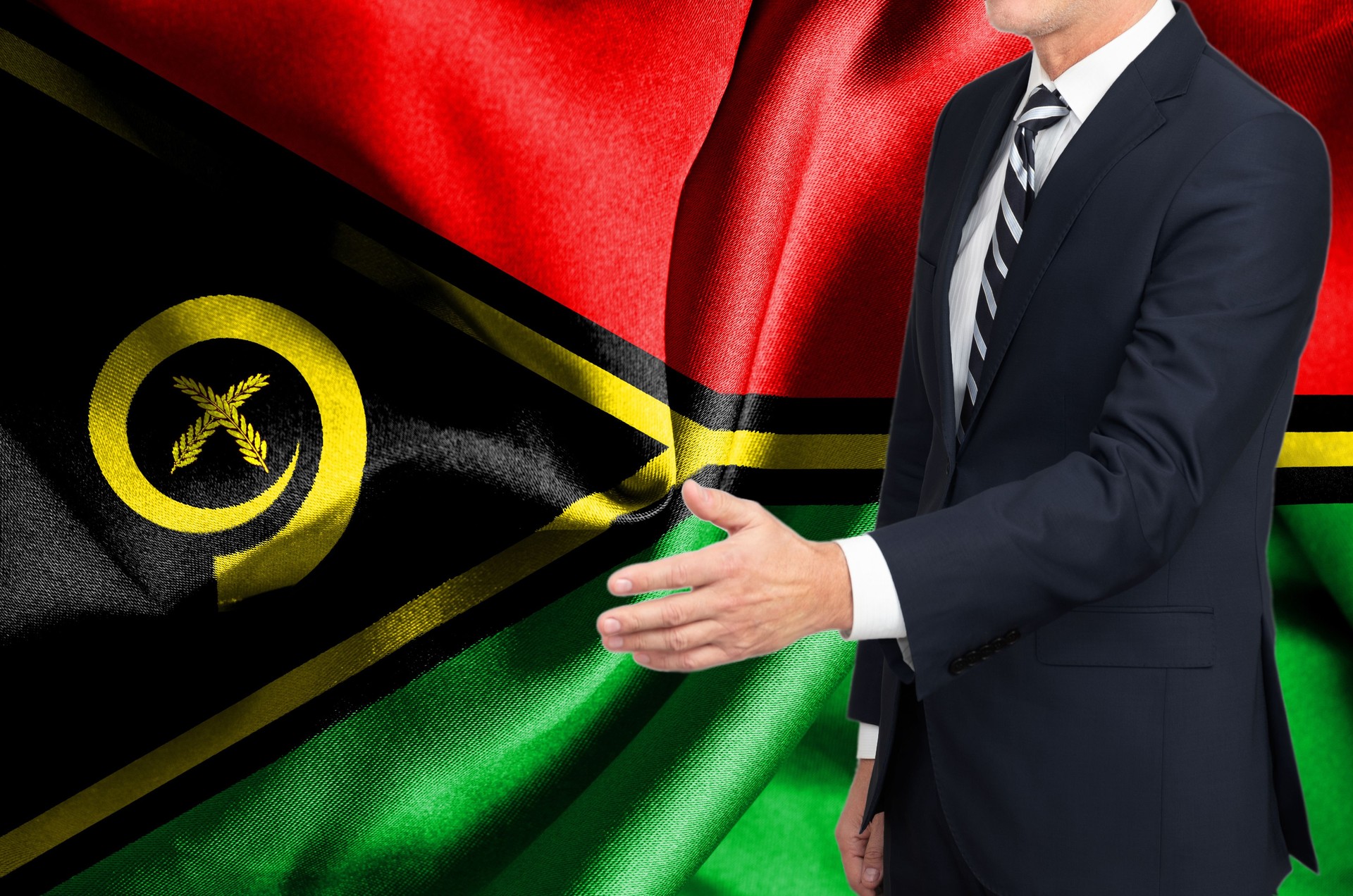 Man in suit from Vanuatu